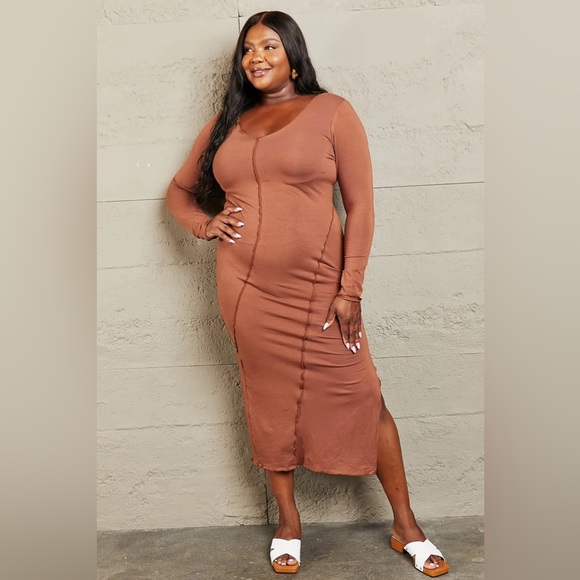 Culture Code For The Night Full Size Bodycon Dress - Picture 9 of 9